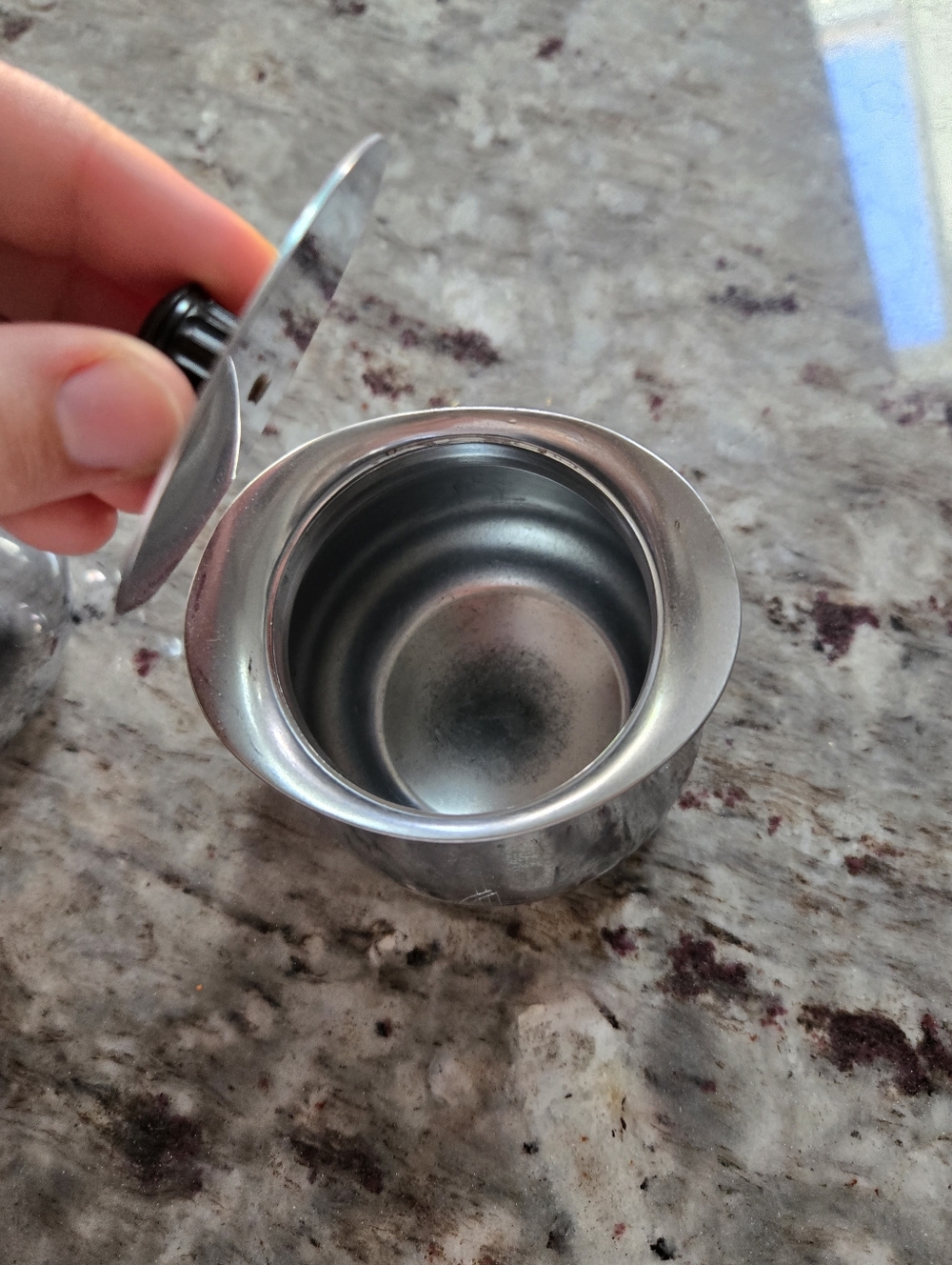 Vintage 1950s Sunbeam Chrome Creamer And Sugar 3" Tall  Metal Stainless Steel - Picture 6 of 10